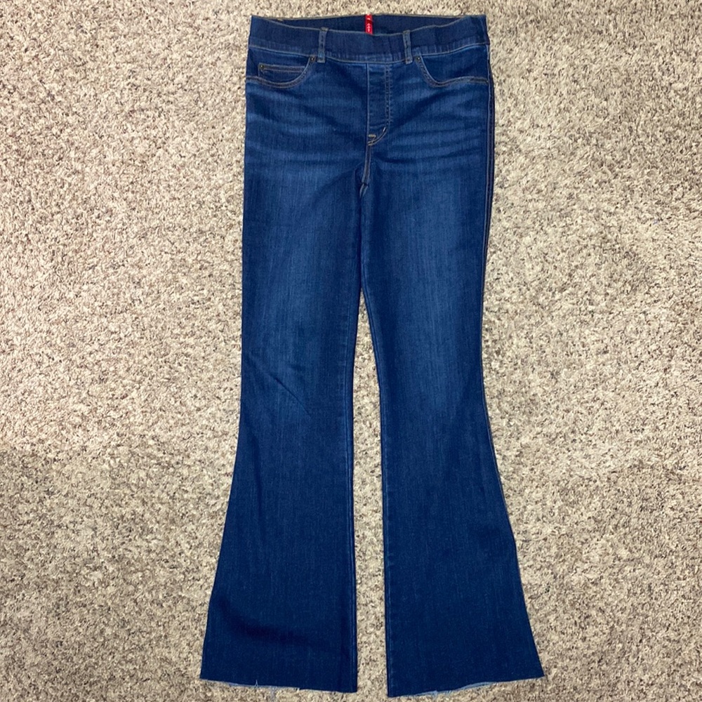 Spanx Flare Jeans in Midnight Shade